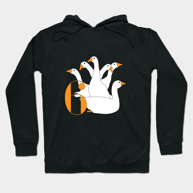 6 Geese Hoodie by bluehair